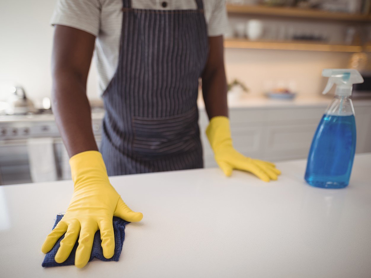Man Cleaning