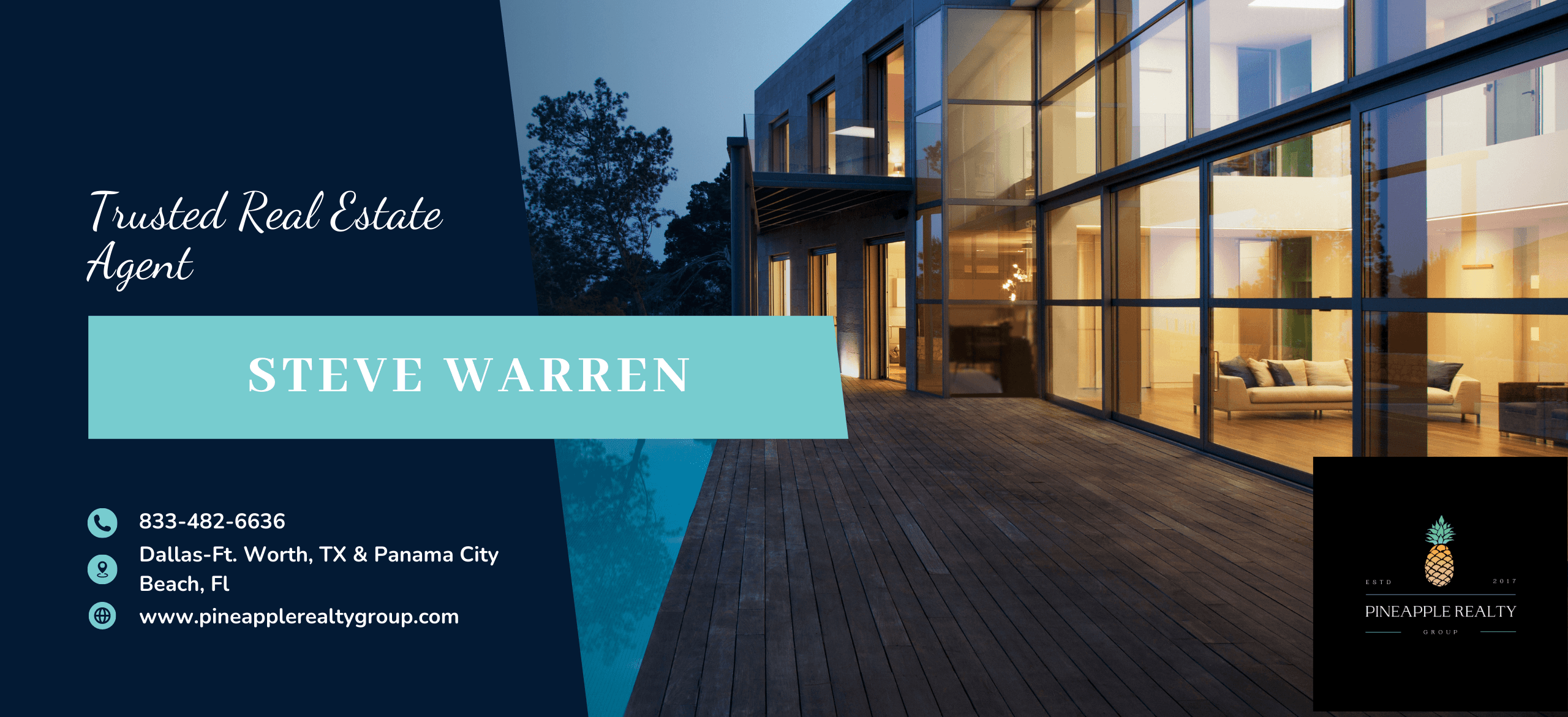 Pineapple Realty Group Art Contact Header